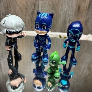 PJ Masks Luna Girl Kid Superhero Figure 3.25”Posable Figure Toy W/Friends Lot 4